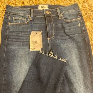 Paige Kylie Crop raw hem